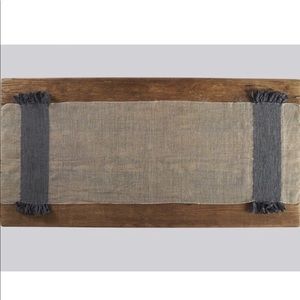 Coyuchi Flowing Fringe Table Runner